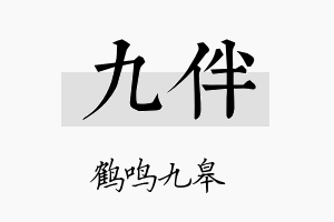 九伴名字的寓意及含义