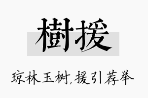 树援名字的寓意及含义