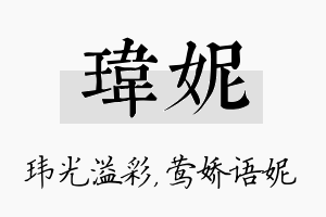 玮妮名字的寓意及含义