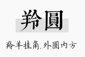 羚圆名字的寓意及含义