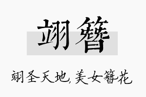 翊簪名字的寓意及含义