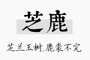 芝鹿名字的寓意及含义