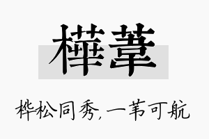 桦苇名字的寓意及含义