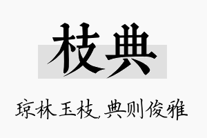 枝典名字的寓意及含义