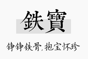 铁宝名字的寓意及含义