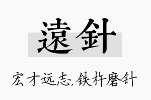 远针名字的寓意及含义