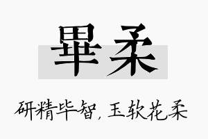 毕柔名字的寓意及含义