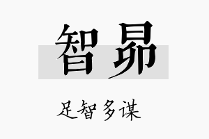 智昴名字的寓意及含义