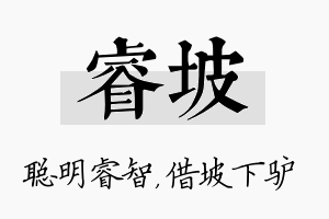 睿坡名字的寓意及含义