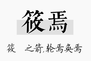 筱焉名字的寓意及含义