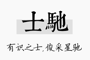 士驰名字的寓意及含义