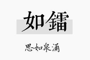 如镭名字的寓意及含义