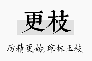 更枝名字的寓意及含义