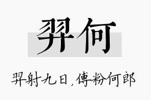 羿何名字的寓意及含义