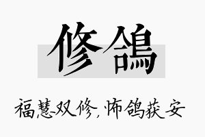 修鸽名字的寓意及含义