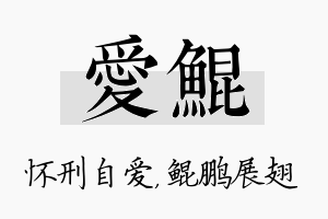 爱鲲名字的寓意及含义