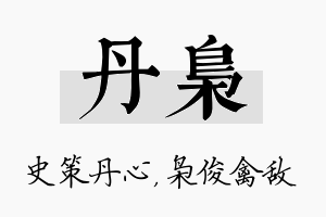 丹枭名字的寓意及含义