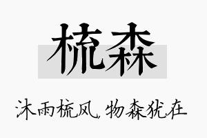 梳森名字的寓意及含义