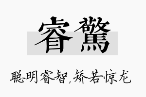 睿惊名字的寓意及含义