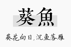 葵鱼名字的寓意及含义