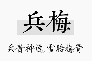 兵梅名字的寓意及含义