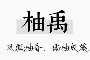 柚禹名字的寓意及含义