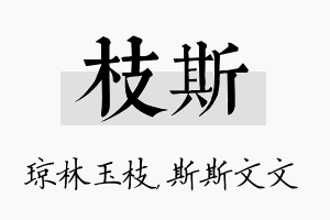 枝斯名字的寓意及含义