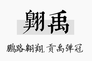 翱禹名字的寓意及含义