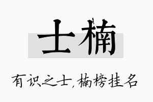 士楠名字的寓意及含义