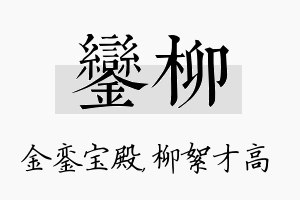 銮柳名字的寓意及含义