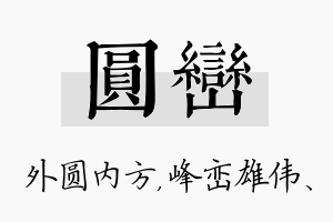 圆峦名字的寓意及含义