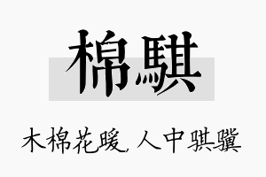 棉骐名字的寓意及含义