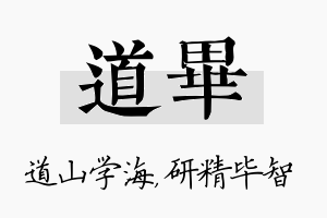 道毕名字的寓意及含义