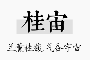 桂宙名字的寓意及含义