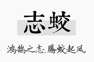 志蛟名字的寓意及含义