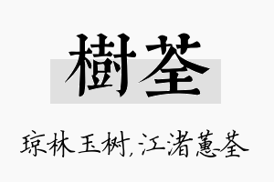 树荃名字的寓意及含义