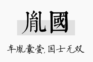 胤国名字的寓意及含义