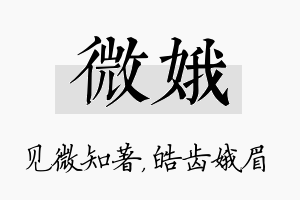 微娥名字的寓意及含义