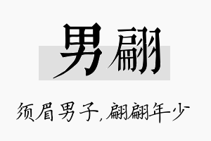 男翩名字的寓意及含义