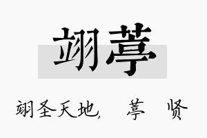 翊葶名字的寓意及含义