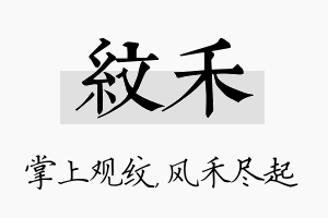 纹禾名字的寓意及含义