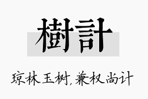 树计名字的寓意及含义