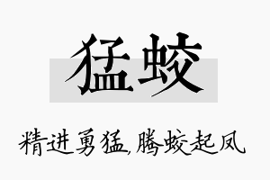 猛蛟名字的寓意及含义