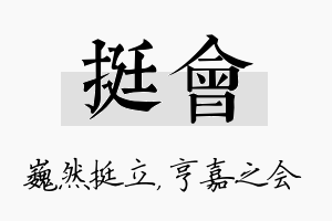 挺会名字的寓意及含义