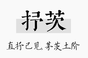 抒茨名字的寓意及含义