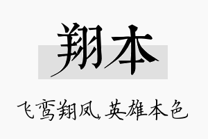 翔本名字的寓意及含义