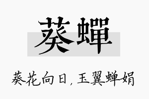 葵蝉名字的寓意及含义