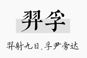 羿孚名字的寓意及含义