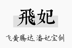 飞妃名字的寓意及含义