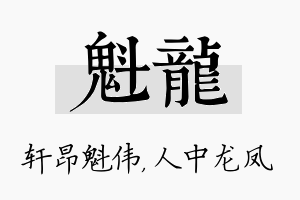 魁龙名字的寓意及含义